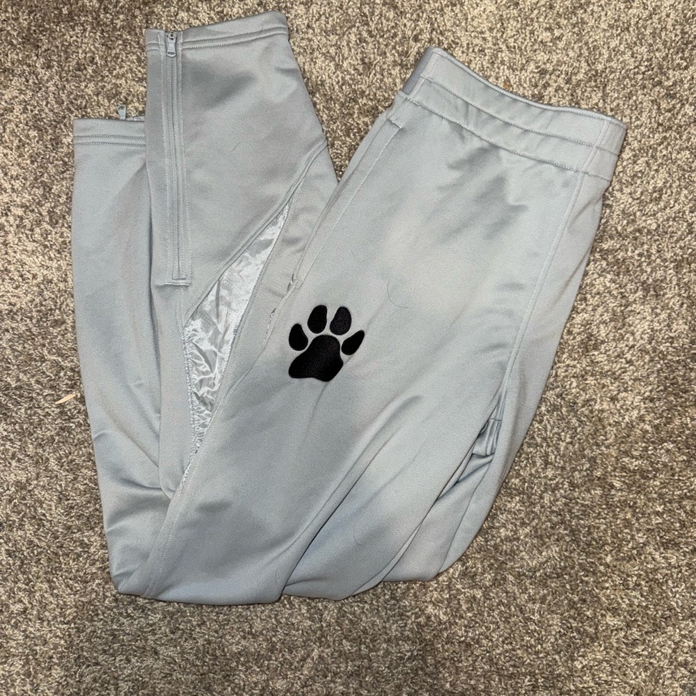 Under Armour Gray and Black Joggers with Paw Print